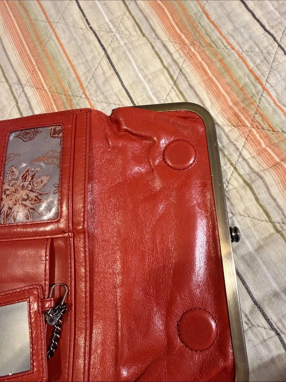 Hobo International wallet rust/red